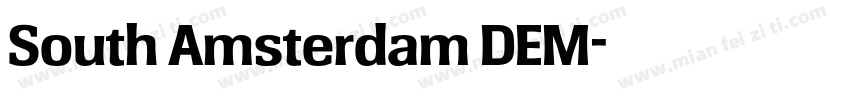South Amsterdam DEM字体转换